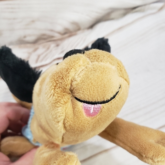 Pound Puppies Newborns Angel Brown Black Dog Blue Diaper Embroidered 8 Inch #2 - Picture 5 of 10